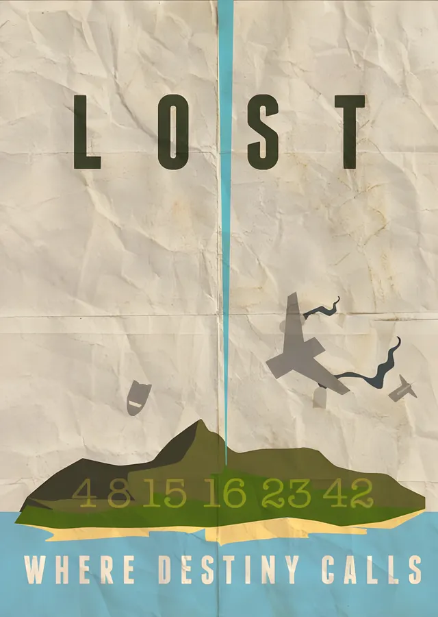 LOST: Kaderin Çağrısı metal tablo