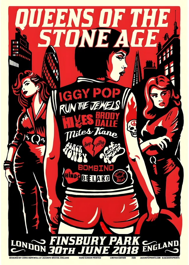 Queens of the Stone Age: Finsbury Park metal tablo
