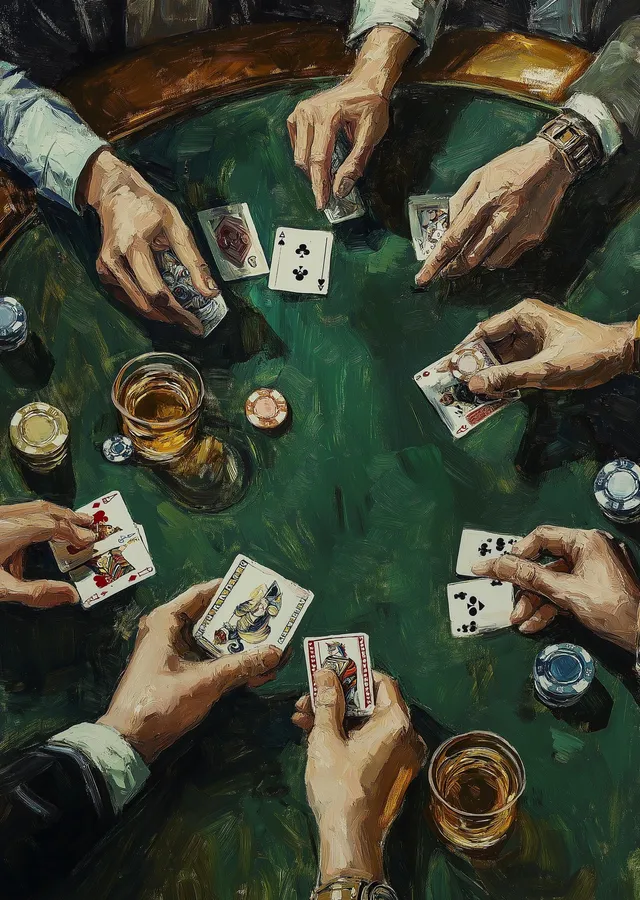 Poker Masası metal tablo