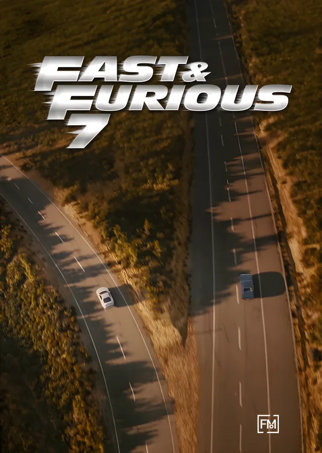Fast & Furious 7 metal tablo