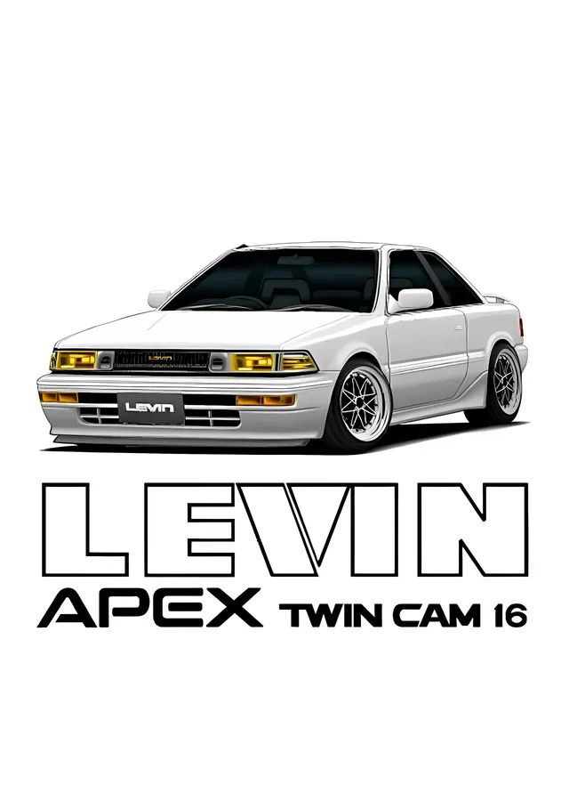 Toyota Levin AE86 Apex metal tablo