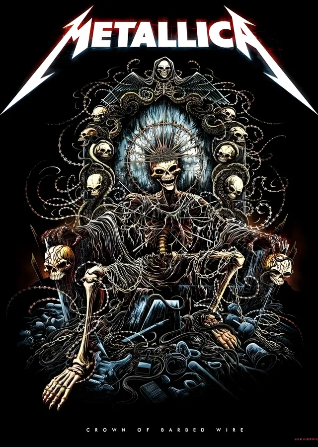 Metallica: Crown of Barbed Wire metal tablo