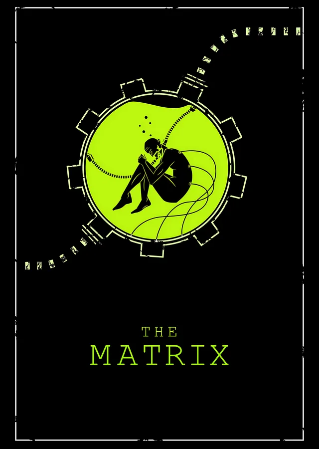 The Matrix: Kapsül'deki Adam metal tablo