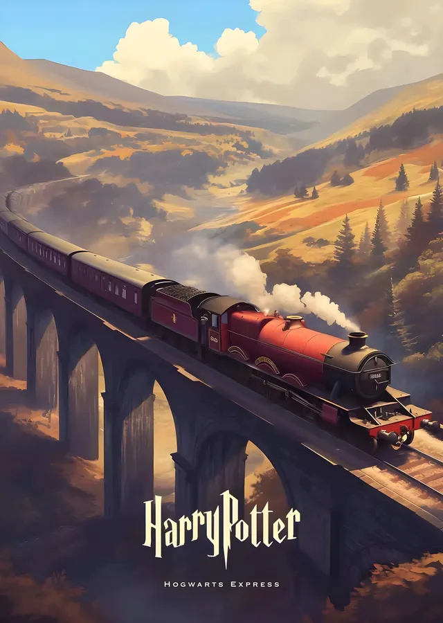 Hogwarts Express metal tablo