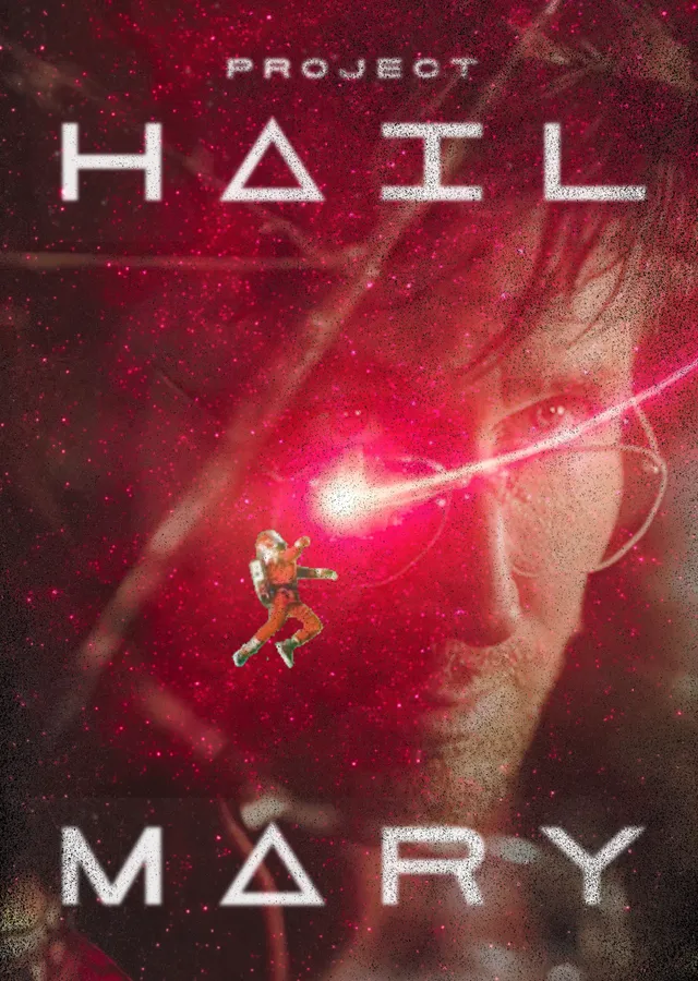 Project Hail Mary - Kızıl Bulutta Ryland Grace metal tablo