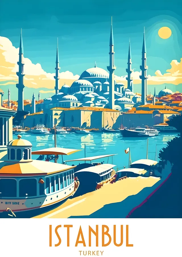 İstanbul: Türkiye'nin Büyüleyici Başkenti metal tablo