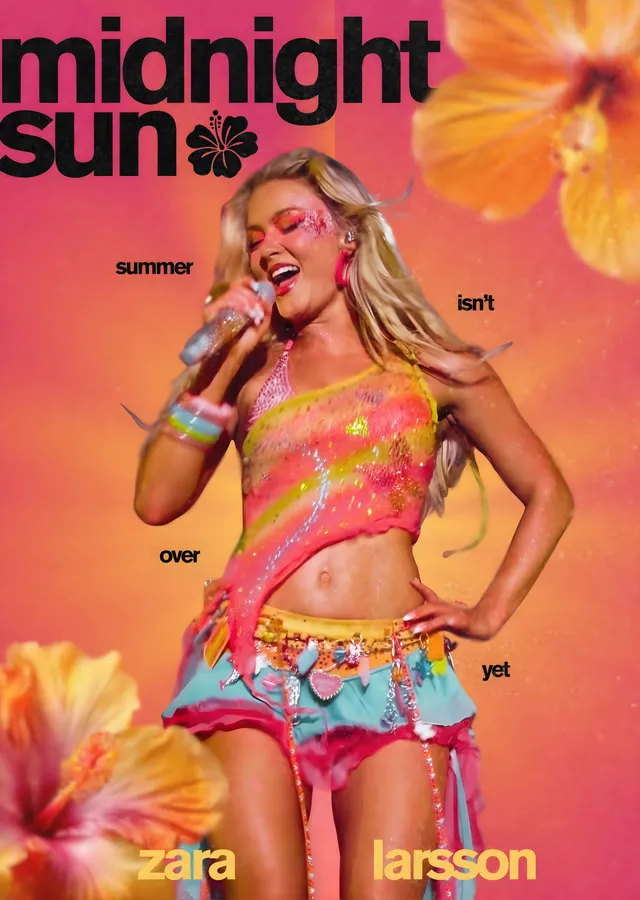 Zara Larsson: Midnight Sun Sahne metal tablo