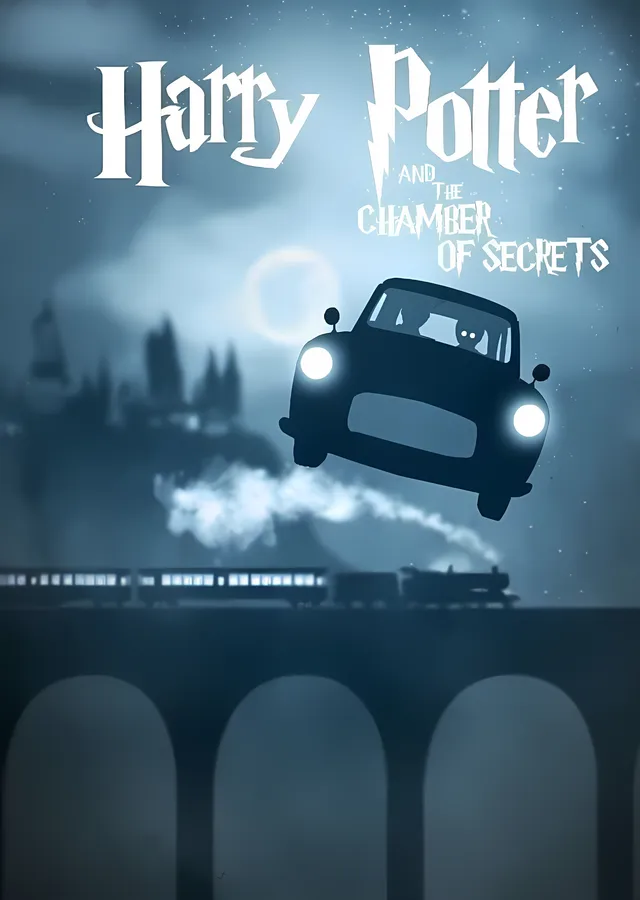 Harry Potter and the Chamber of Secrets: Uçan Araba metal tablo