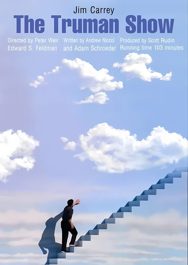 The Truman Show - Merdivenli Gökyüzü metal tablo