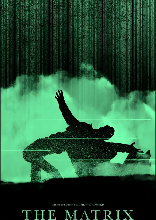 The Matrix: Yeşil Kod metal tablo