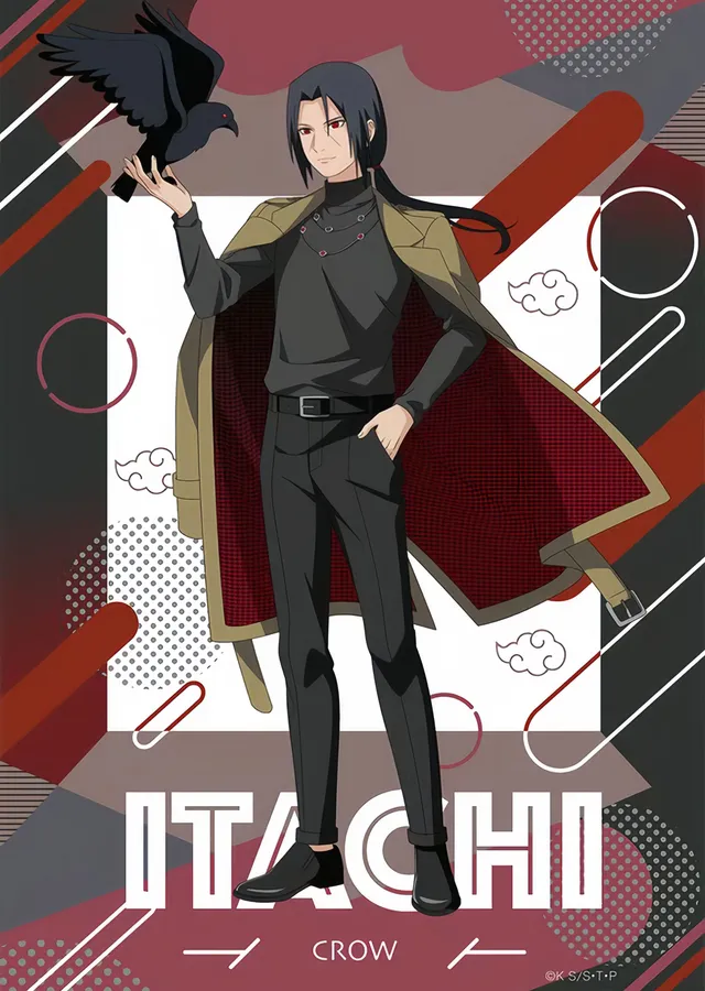 Naruto - Uchiha Itachi: Karakter Kartı metal tablo