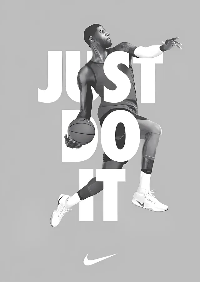 Basketbolcu: Just Do It metal tablo