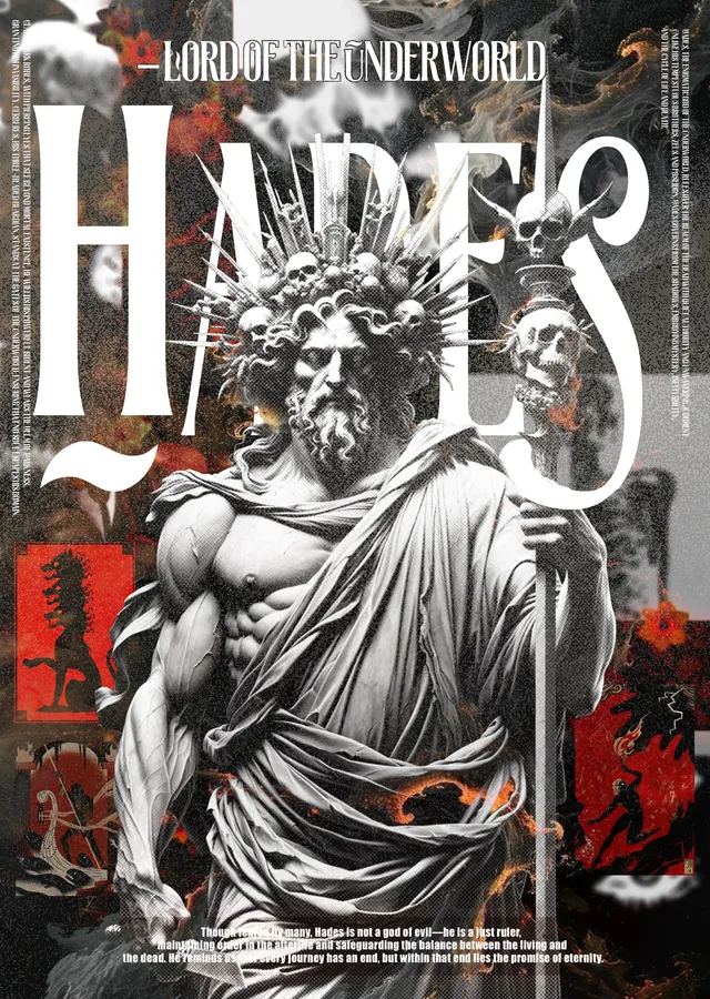Hades - Lord of the Underworld metal tablo