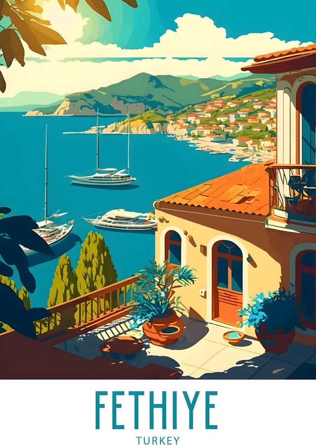 Fethiye, Türkiye metal tablo