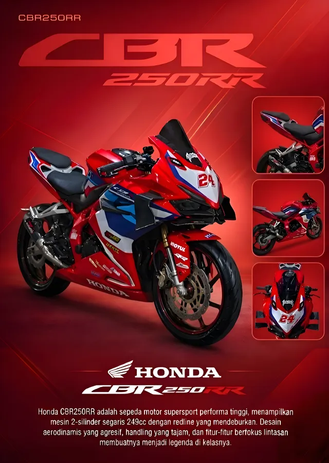 Honda CBR250RR metal tablo