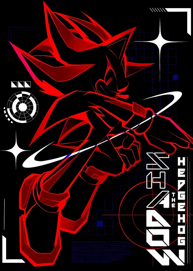 Shadow the Hedgehog: Karanlık Kahraman metal tablo