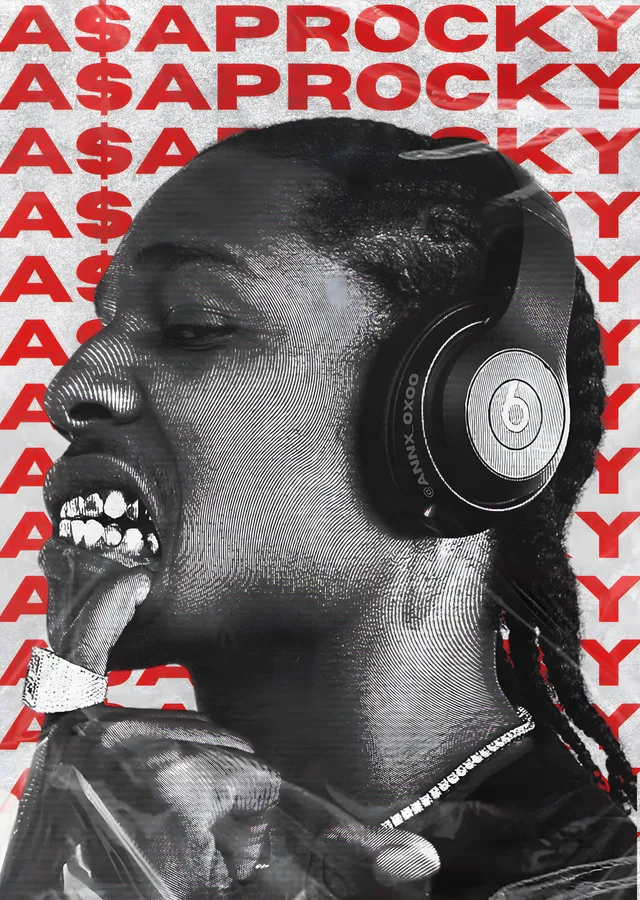 A$AP Rocky: Hip-Hop İkonu metal tablo