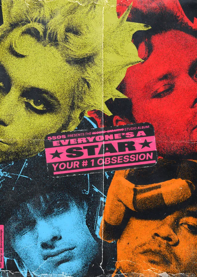 5 Seconds of Summer - Everyone's a Star metal tablo