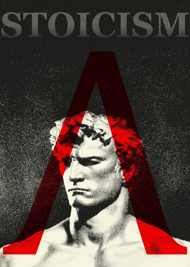Stoicism: İnsanlık ve Düşünce metal tablo