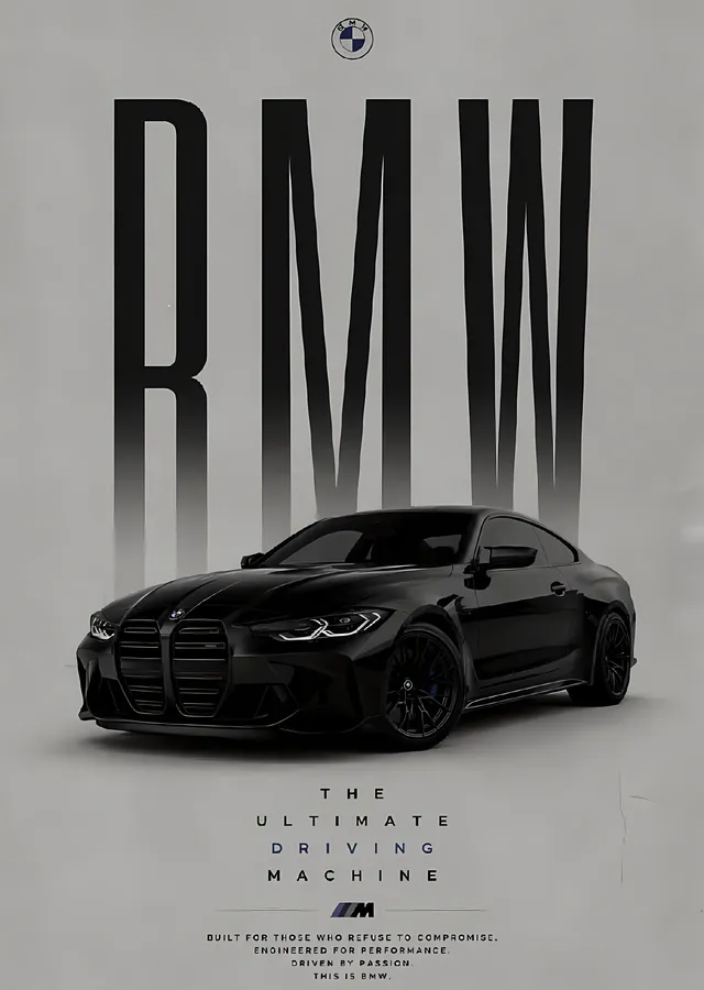 BMW: The Ultimate Driving Machine metal tablo