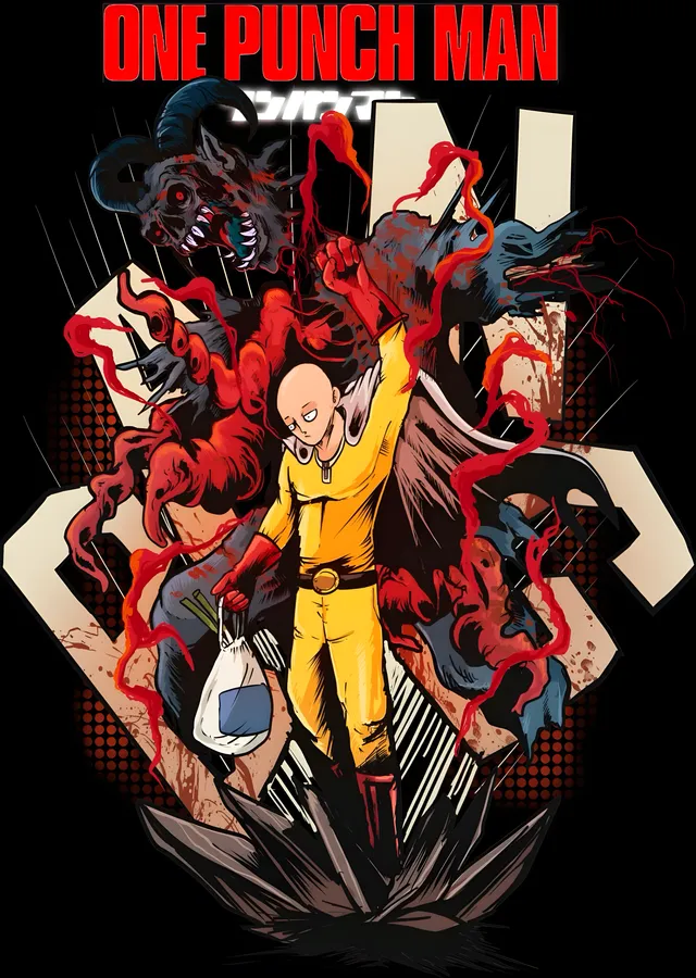 One Punch Man: Kırmızı Dalga metal tablo