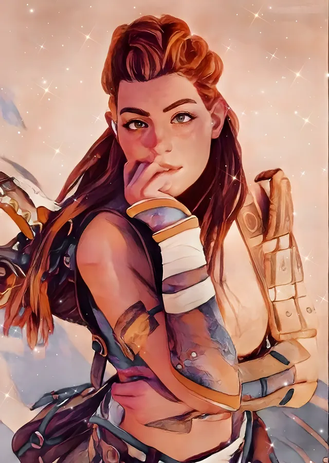 Aloy: Horizon'un Kahramanı metal tablo