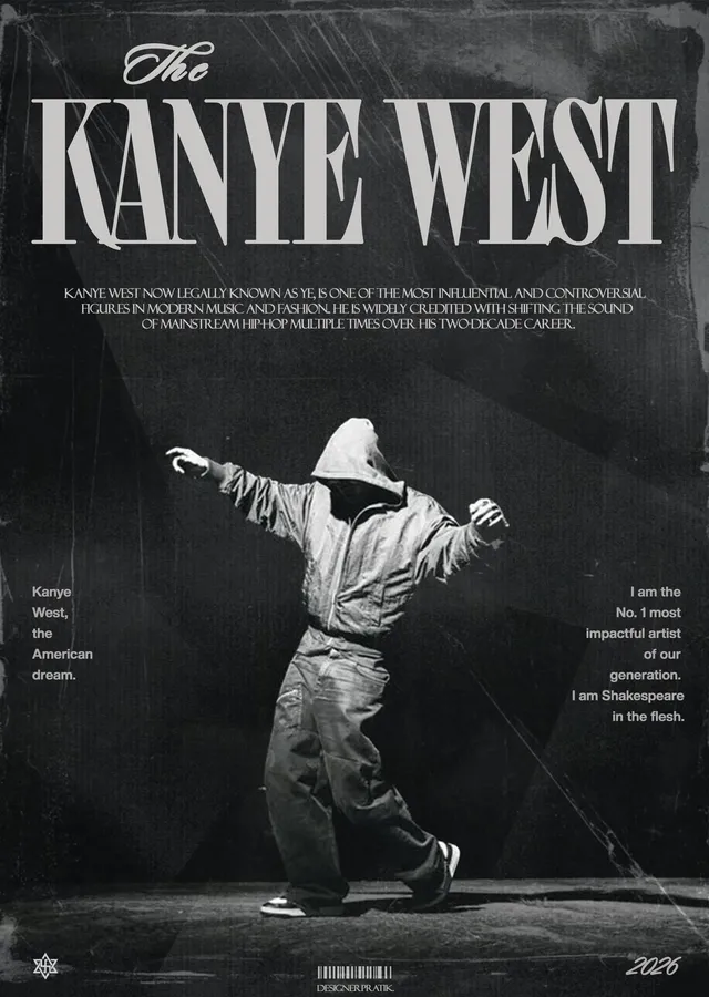 Kanye West: Amerikan Rüyası metal tablo
