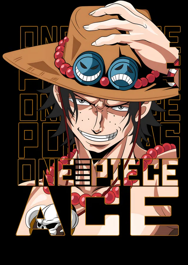 One Piece: Ateş Yumruklu Ace metal tablo