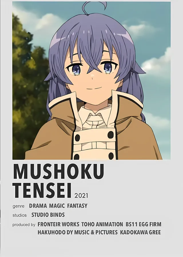 Mushoku Tensei: Rudeus Portresi metal tablo