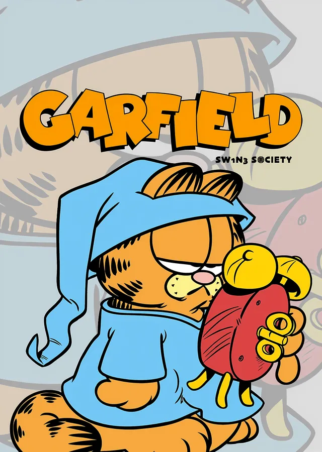 Garfield: Uyku Vakti metal tablo