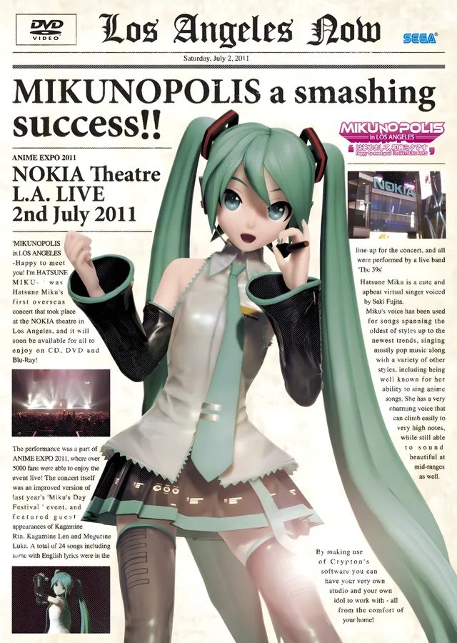 Hatsune Miku - Mikunopolis Los Angeles metal tablo