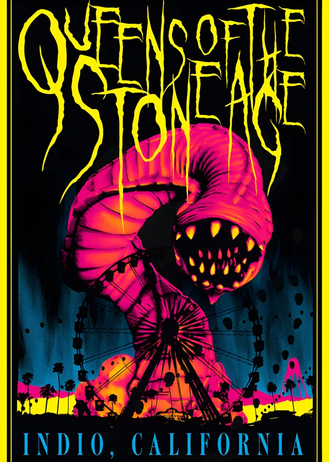 Queens of the Stone Age: Coachella 2014 metal tablo