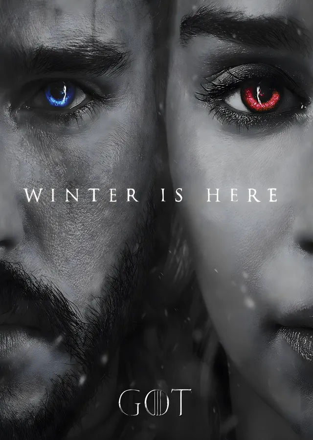 Game of Thrones: Kış Burada metal tablo