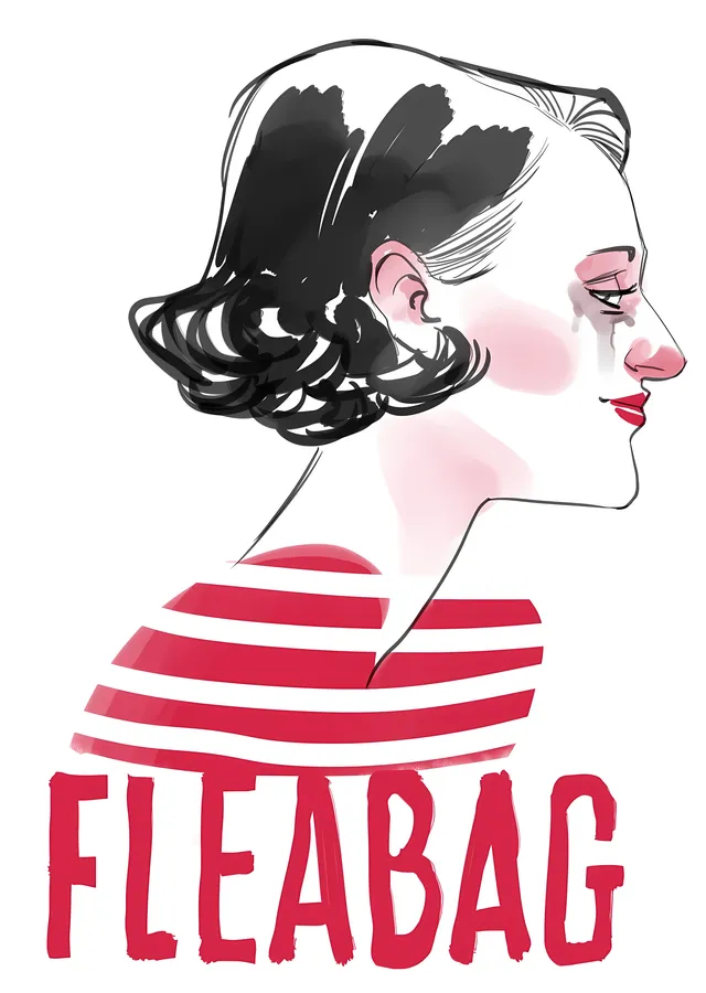 Fleabag: Çizgisel Portre metal tablo