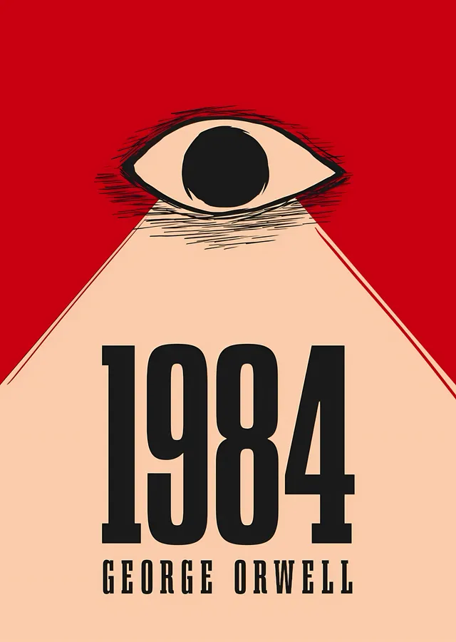 1984: Kırmızı Göz - George Orwell metal tablo