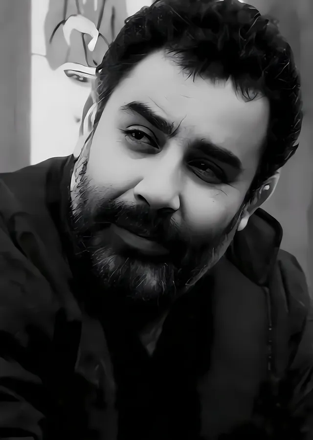 Ahmet Kaya - Gülümseyen Kare metal tablo