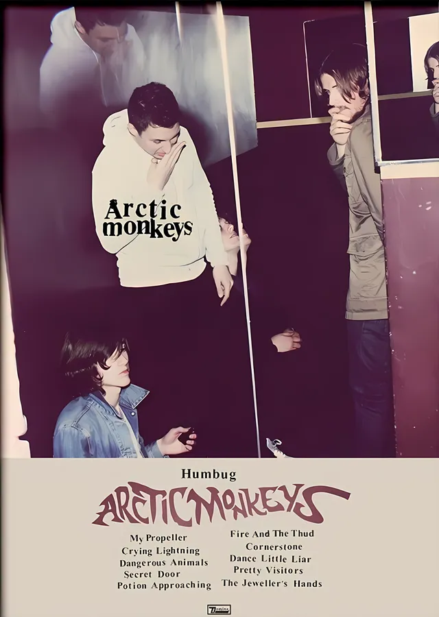 Arctic Monkeys: Humbug metal tablo