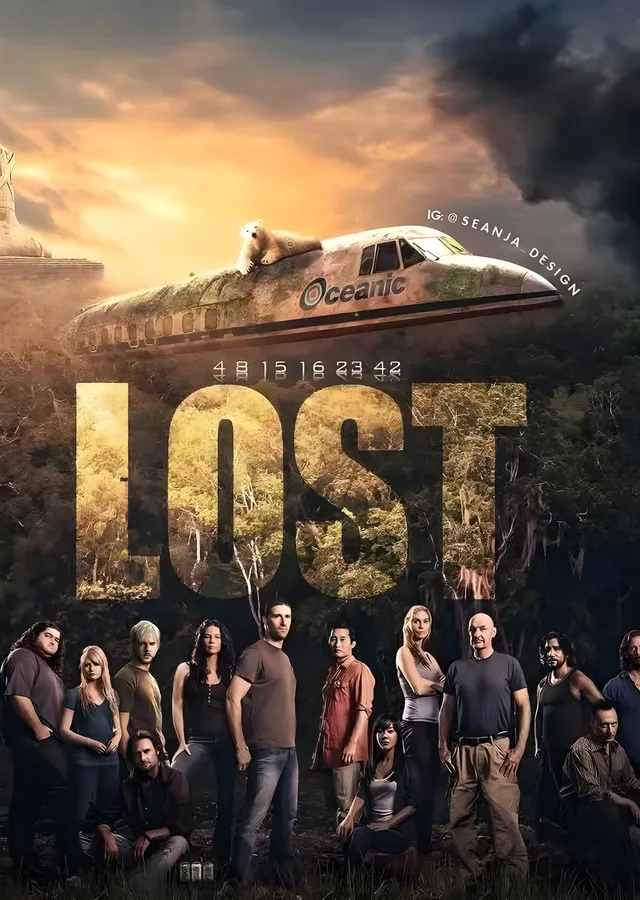 LOST: Oceanic Enkazı metal tablo