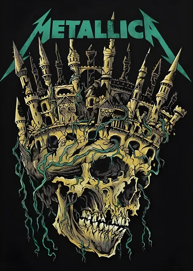 Metallica: Kale Kafatası metal tablo