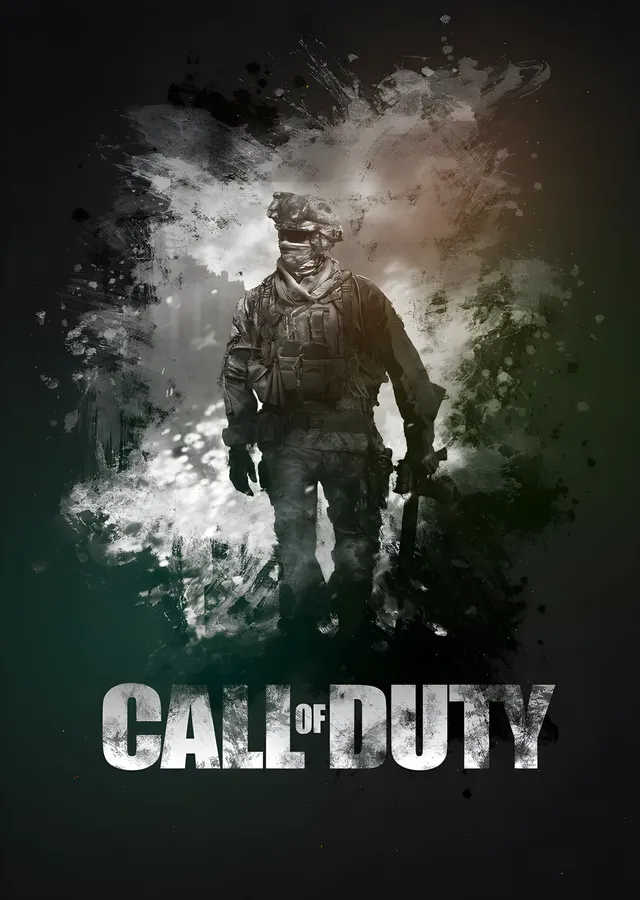 Call of Duty: Duman ve Silüet metal tablo