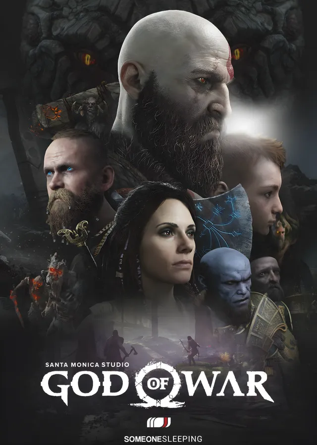 God of War: Karakterler metal tablo