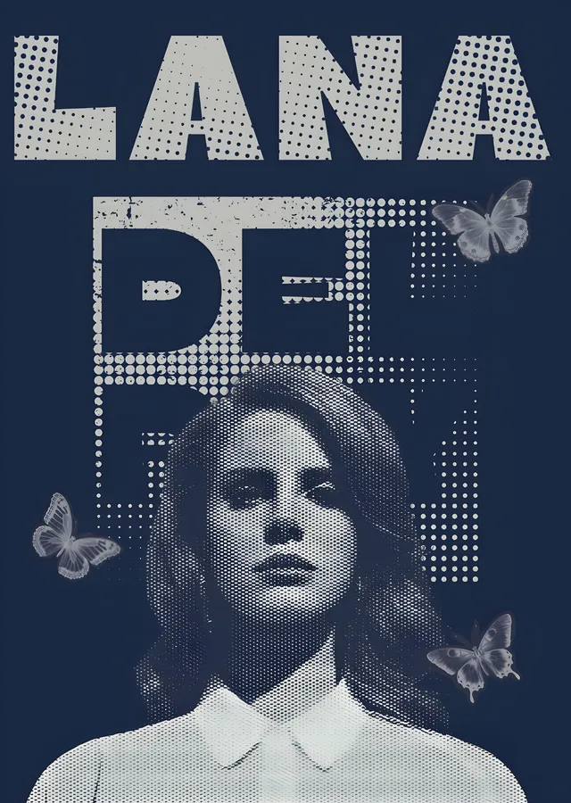 Lana Del Rey metal tablo