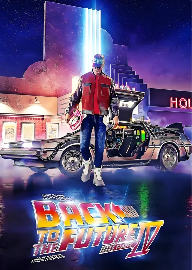 Back to the Future Part IV metal tablo