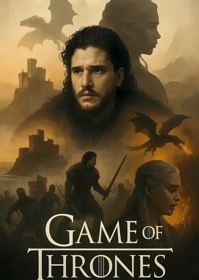 Game of Thrones metal tablo