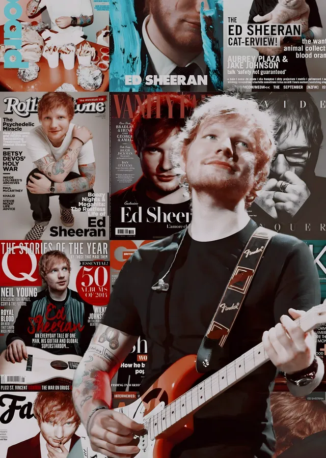 Ed Sheeran: Kapak Kolajı metal tablo
