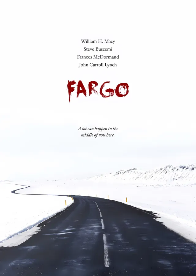 Fargo: Beyaz Yol metal tablo
