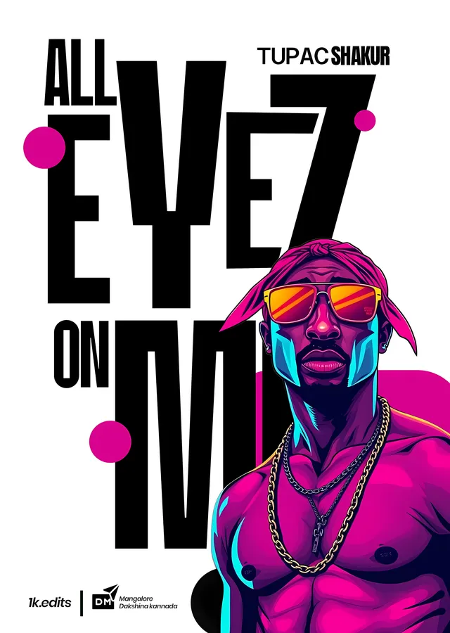 Tupac Shakur: All Eyez on Me metal tablo