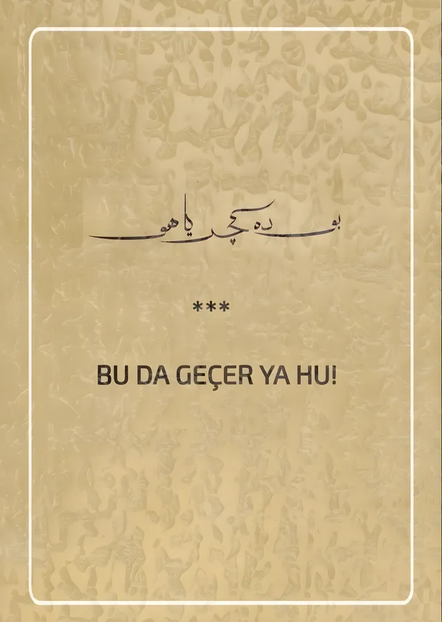 Bu Da Geçer Ya Hu metal tablo