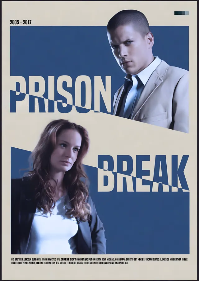 Prison Break metal tablo