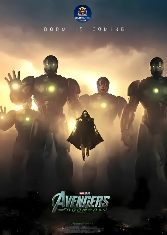 Avengers: Doomsday - Doom Geliyor metal tablo
